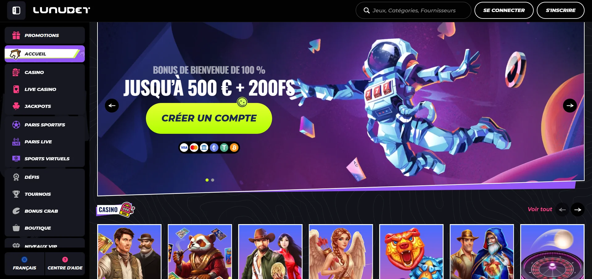 Lunubet casino en ligne France